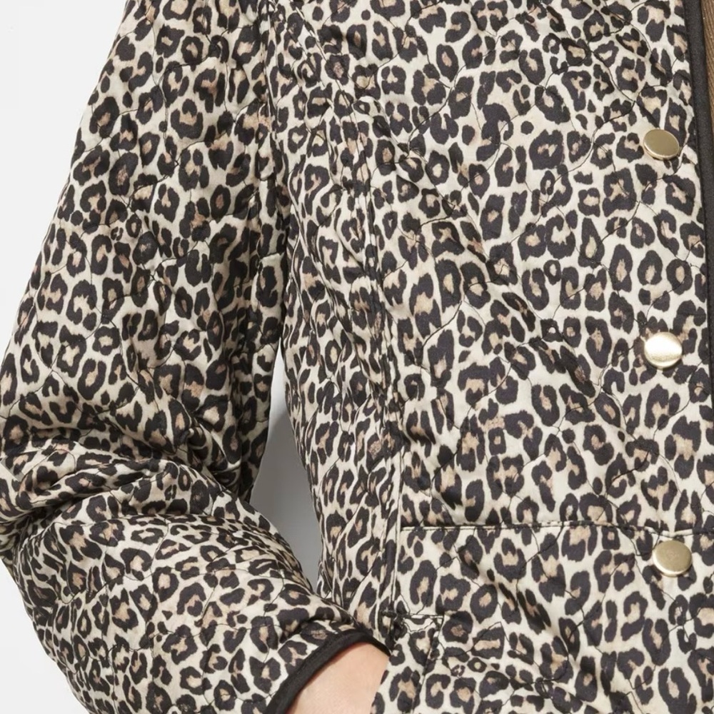 CHICO’S Cheetah Reversible Quilt Jacket Sz 0 - Picture 9 of 16